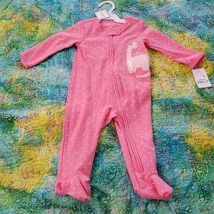 Carters Baby girl Dinosaur 1 pc PJ 9 mos